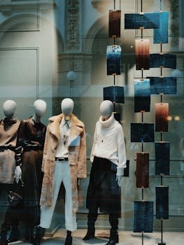 pexels-photo-2983364-2983364 Stylish window display with modern fashion on mannequins. Perfect for showcasing boutique elegance.